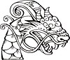 Vector clipart: dragon head