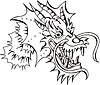 Vector clipart: dragon head