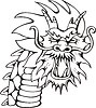 Vector clipart: dragon head