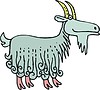 Vector clipart: goat cartoon