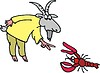 Vector clipart: goat cartoon