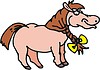 Vector clipart: horse cartoon