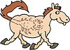 Vector clipart: horse scorpion