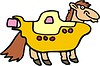 Vector clipart: yellow submarine