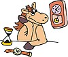 Vector clipart: horse cartoon