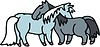 Vector clipart: horse cartoon