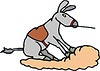 Vector clipart: donkey cartoon