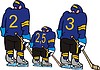 Vector clipart: ice hockey cartoon