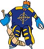 Vector clipart: ice hockey cartoon