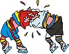 Vector clipart: ice hockey cartoon