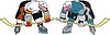 Vector clipart: ice hockey cartoon