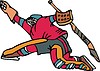 Vector clipart: ice hockey cartoon