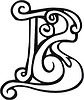 Celtic initial letter B