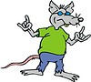 Vector clipart: rat cartoon