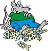 Vector clipart: rat cartoon