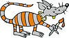 Vector clipart: rat cartoon