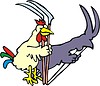 Vector clipart: rooster cartoon