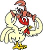 Vector clipart: rooster cartoon