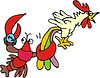 Vector clipart: rooster cartoon