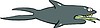 Vector clipart: snake shark