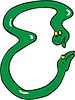 Vector clipart: doppel headed snake