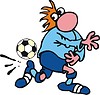 soccer player cartoon