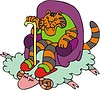 Vector clipart: tiger cartoon