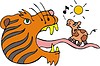 Vector clipart: tiger cartoon