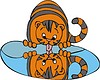 Vector clipart: tiger cartoon