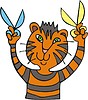 Tiger cartoon | Stock Vector Graphics