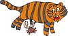 Векторный клипарт: тигр