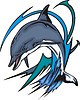 Vector clipart: dolphin