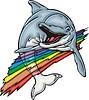 dolphin and rainbow