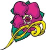 Vector clipart: flower tattoo