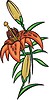 Vector clipart: flower tattoo