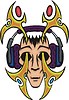 Vector clipart: melomane avatar