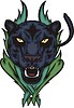 Vector clipart: panther tattoo