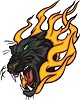 Vector clipart: panther flame