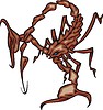 Vector clipart: scorpion tattoo