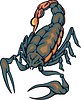 Vector clipart: scorpion tattoo