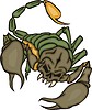 Vector clipart: scorpion tattoo