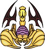 Vector clipart: scorpion tattoo