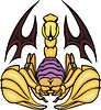 Vector clipart: scorpion tattoo