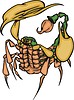 Vector clipart: scorpion tattoo