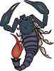 Vector clipart: scorpion tattoo