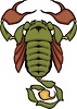 Vector clipart: scorpion tattoo