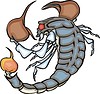 Vector clipart: scorpion tattoo