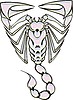 Vector clipart: scorpion tattoo