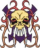 Vector clipart: skull tattoo