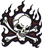 Vector clipart: skull and bones